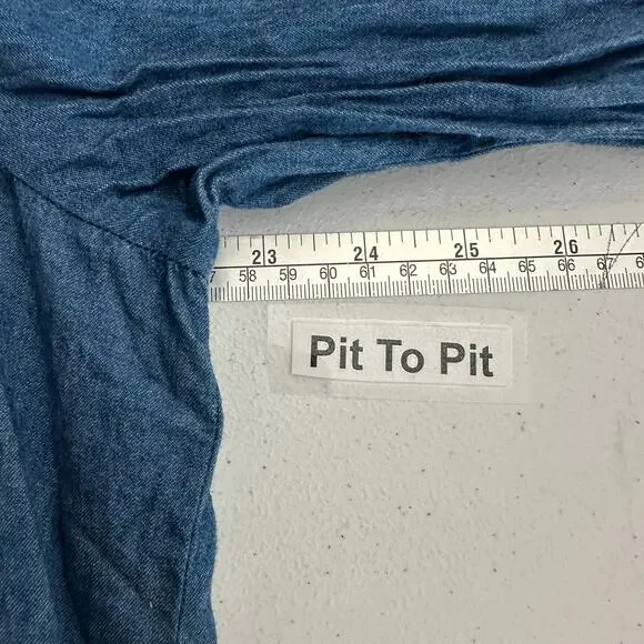 Andree by Unit Womens Boho Top Size L‎ Embroidered Southwestern Hippie Festival - Picture 5 of 7